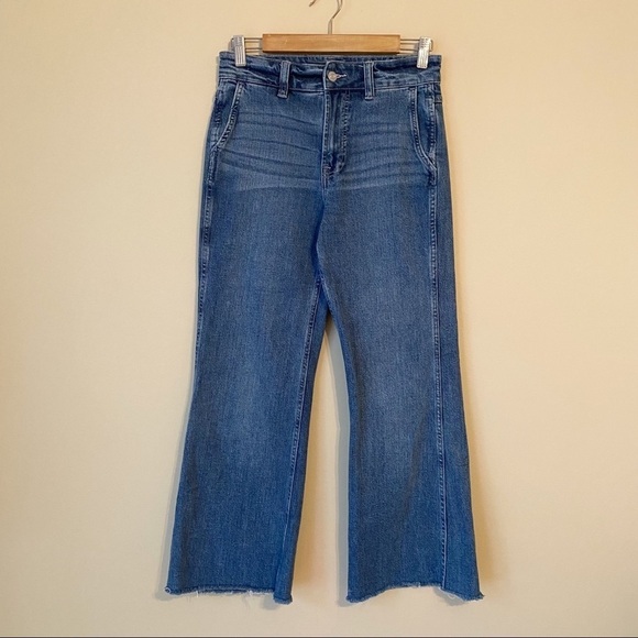 J. Crew Wide Leg Fray Hem Crop Jeans - 25 - Picture 10 of 10